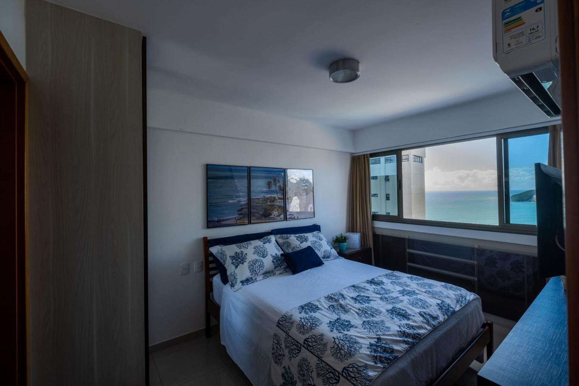 Flat Com 2 Quartos E Vista Mar Da Praia De Pontanegra-Wifi 300 Mb-Garagem-Familia-Criancas-Piscina-Pet Friendly ناتال المظهر الخارجي الصورة