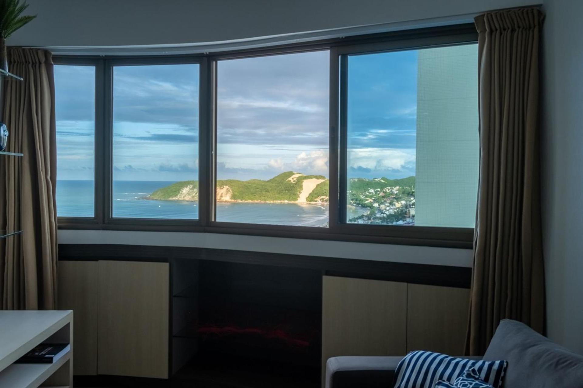 Flat Com 2 Quartos E Vista Mar Da Praia De Pontanegra-Wifi 300 Mb-Garagem-Familia-Criancas-Piscina-Pet Friendly ناتال المظهر الخارجي الصورة