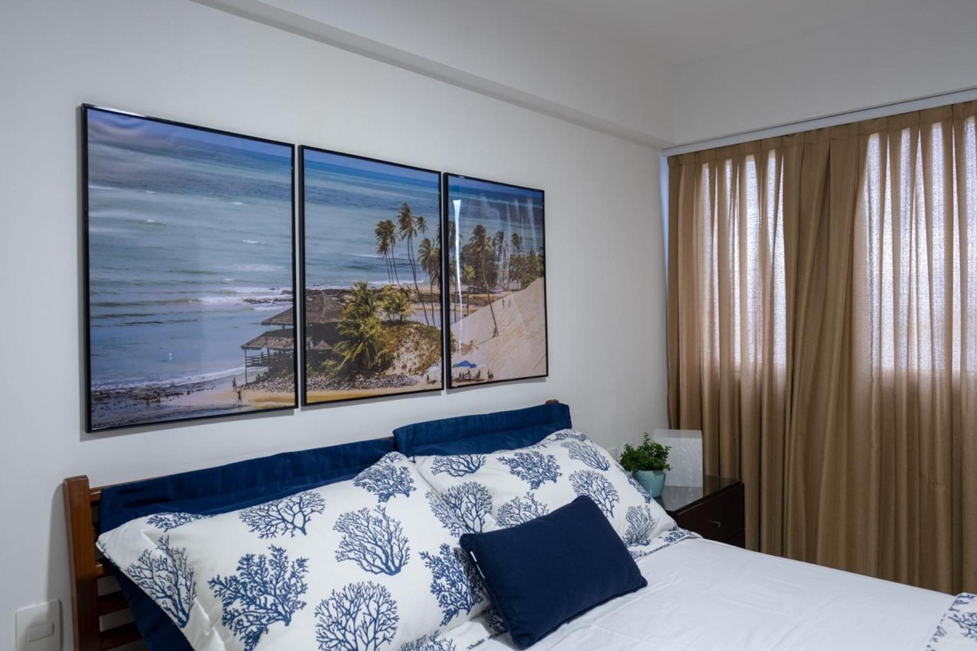 Flat Com 2 Quartos E Vista Mar Da Praia De Pontanegra-Wifi 300 Mb-Garagem-Familia-Criancas-Piscina-Pet Friendly ناتال المظهر الخارجي الصورة