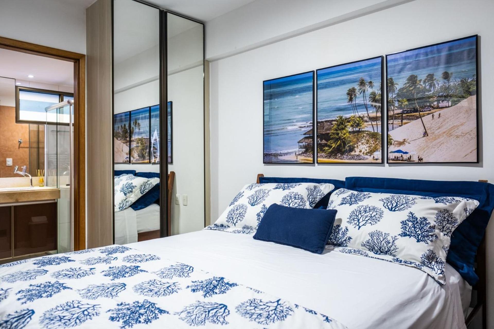 Flat Com 2 Quartos E Vista Mar Da Praia De Pontanegra-Wifi 300 Mb-Garagem-Familia-Criancas-Piscina-Pet Friendly ناتال المظهر الخارجي الصورة