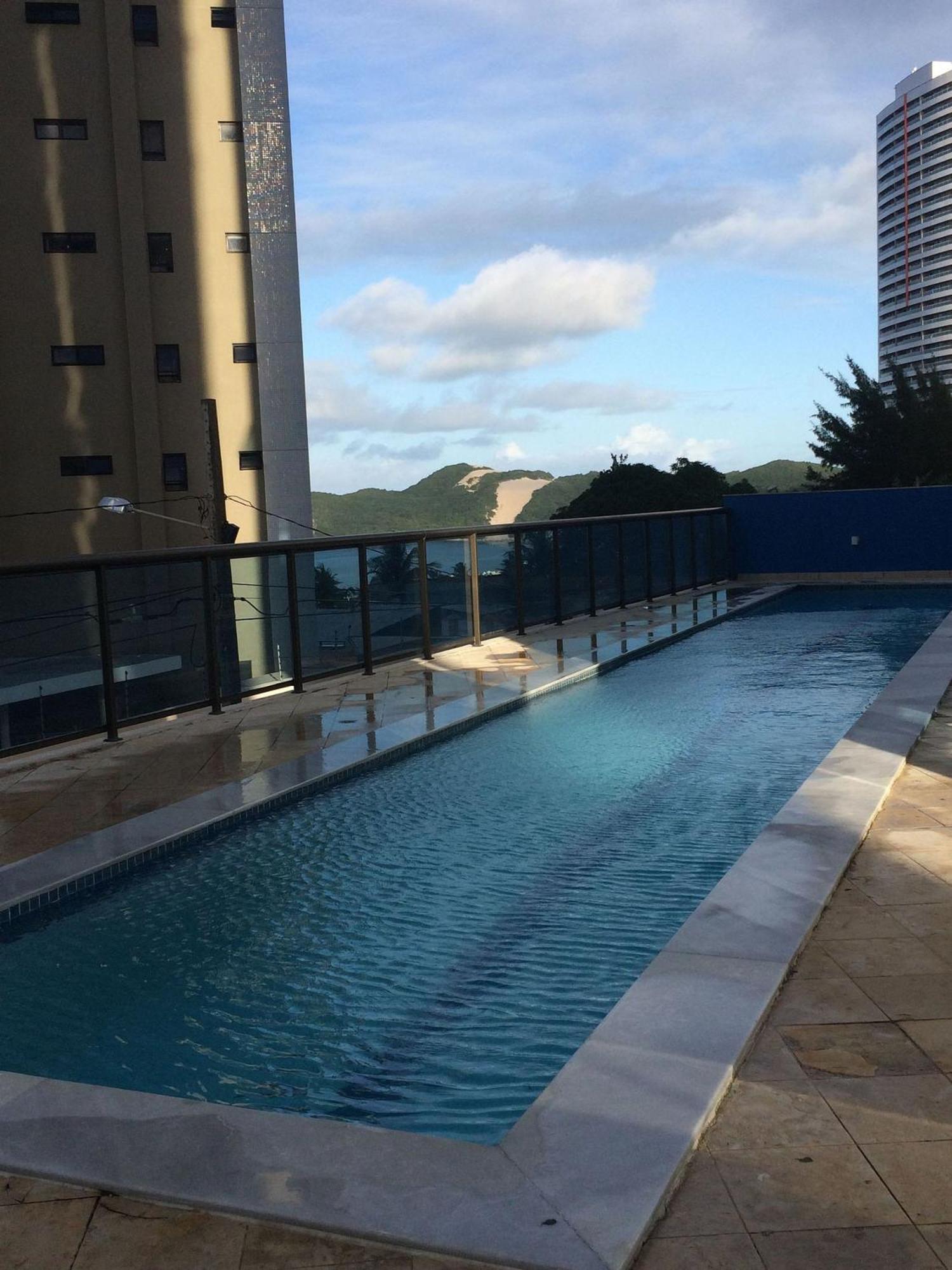 Flat Com 2 Quartos E Vista Mar Da Praia De Pontanegra-Wifi 300 Mb-Garagem-Familia-Criancas-Piscina-Pet Friendly ناتال المظهر الخارجي الصورة